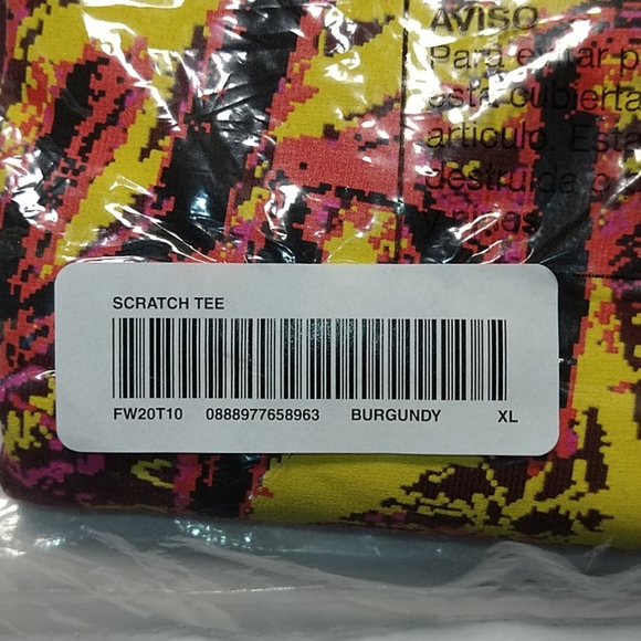 Scratch Tee Burgundy - Picture 2 of 5